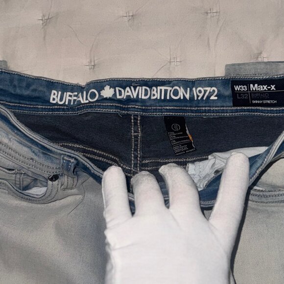 BUFFALO - David Bitton Max-X Basic Denim Skinny Jeans - 33x32 - Picture 6 of 9